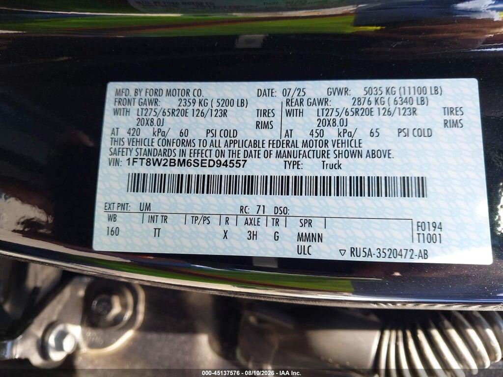 1FT8W2BM6SED94557 2025 FORD F-250 photo no. 9