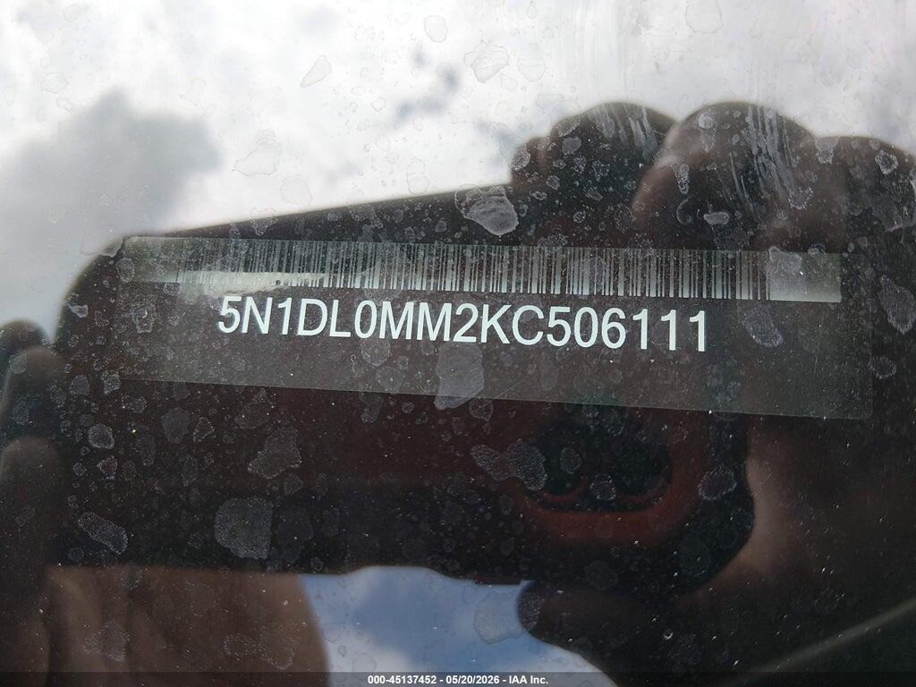 5N1DL0MM2KC506111 2019 INFINITI QX60 photo no. 9