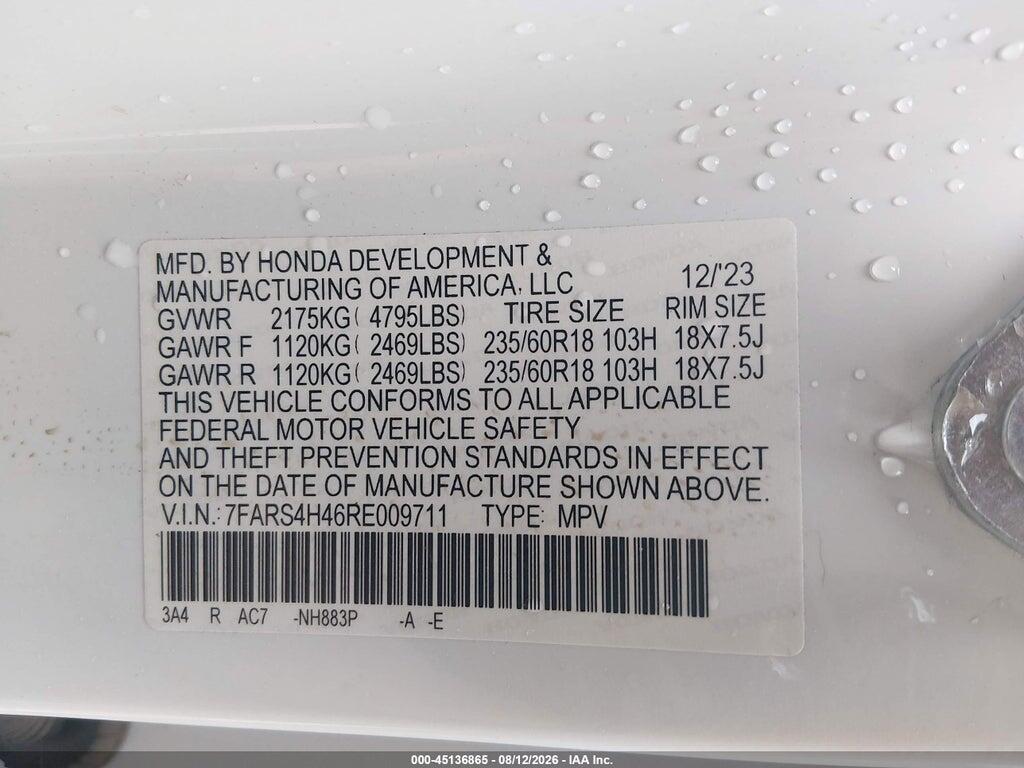 7FARS4H46RE009711 2024 HONDA CR-V photo no. 9