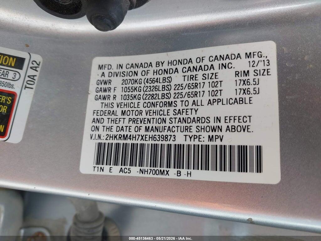 2HKRM4H7XEH639873 2014 HONDA CR-V photo no. 9