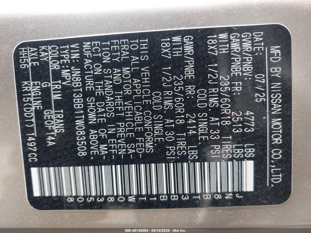 JN8BT3BB1TW083508 2026 NISSAN ROGUE photo no. 9