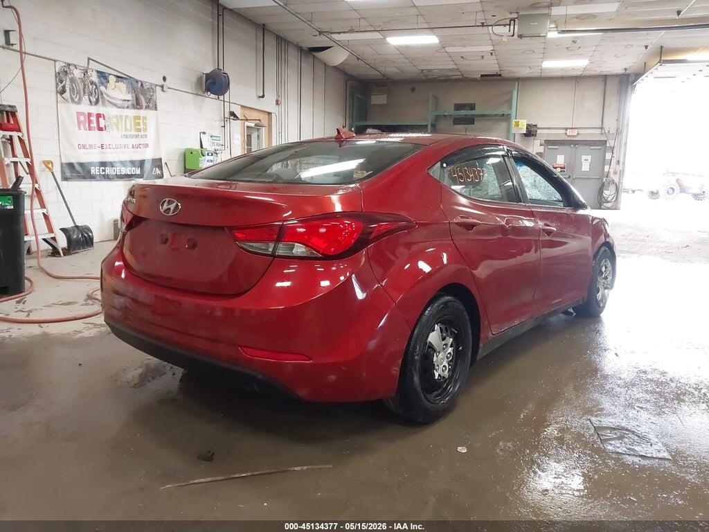 5NPDH4AE7GH744915 2016 HYUNDAI ELANTRA photo no. 4