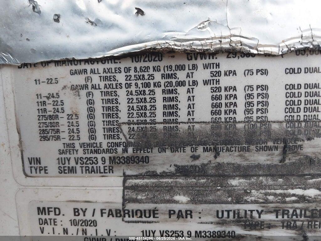 1UYVS2539M3389340 2021 UTILITY TRAILER MFG UNKNOWN photo no. 9