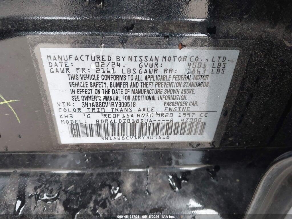 3N1AB8CV1RY309518 2024 NISSAN SENTRA photo no. 9