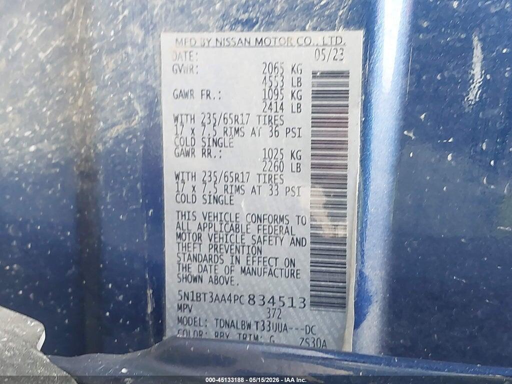 5N1BT3AA4PC834513 2023 NISSAN ROGUE photo no. 9