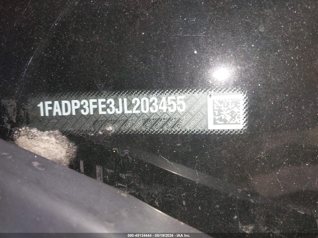 1FADP3FE3JL203455 2018 FORD FOCUS photo no. 9