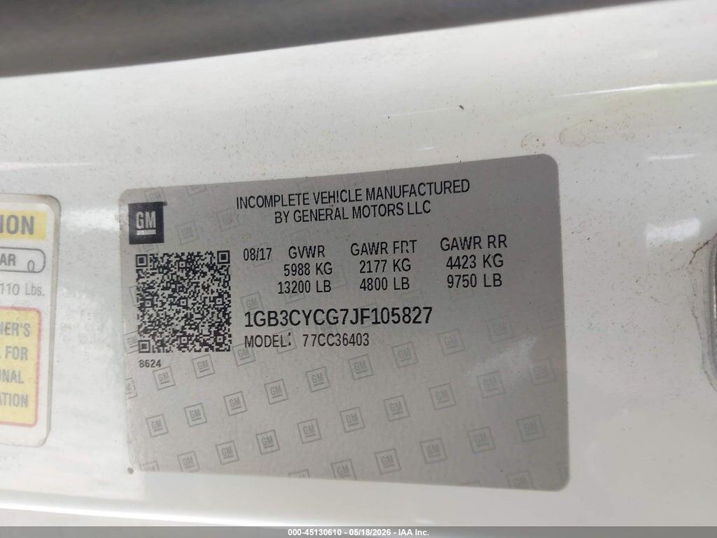 1GB3CYCG7JF105827 2018 CHEVROLET SILVERADO 3500HD CHASSIS photo no. 8