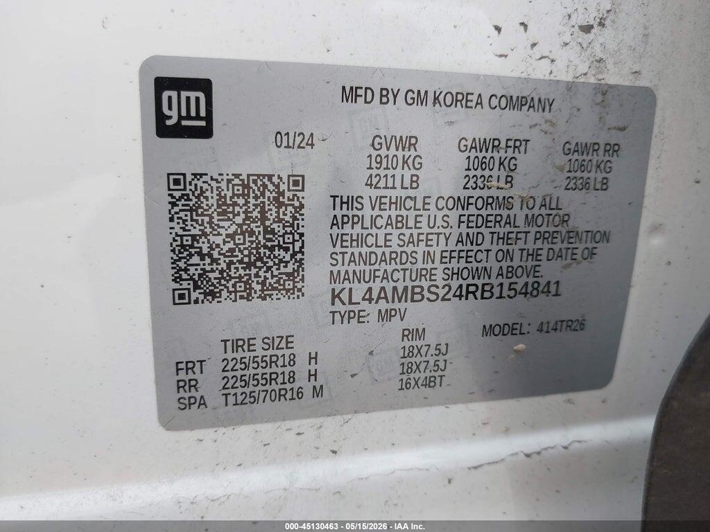 KL4AMBS24RB154841 2024 BUICK ENCORE GX photo no. 9