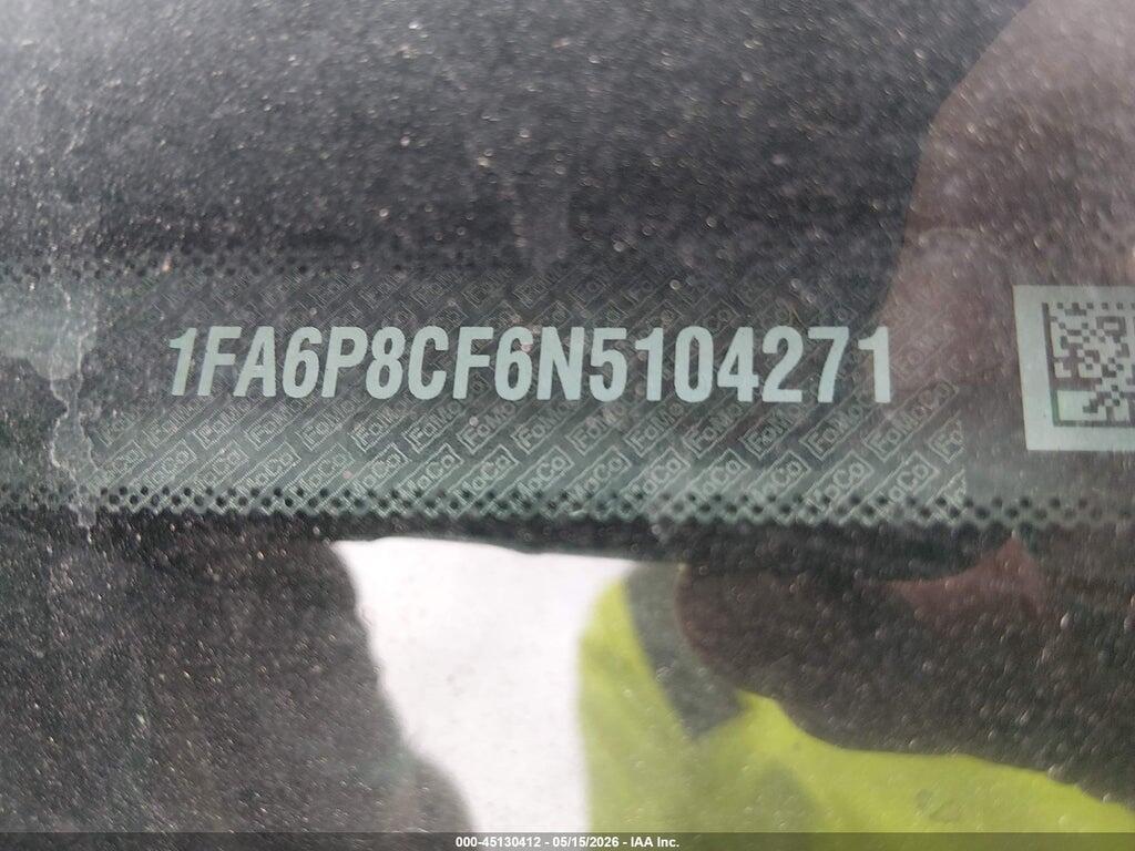 1FA6P8CF6N5104271 2022 FORD MUSTANG photo no. 9