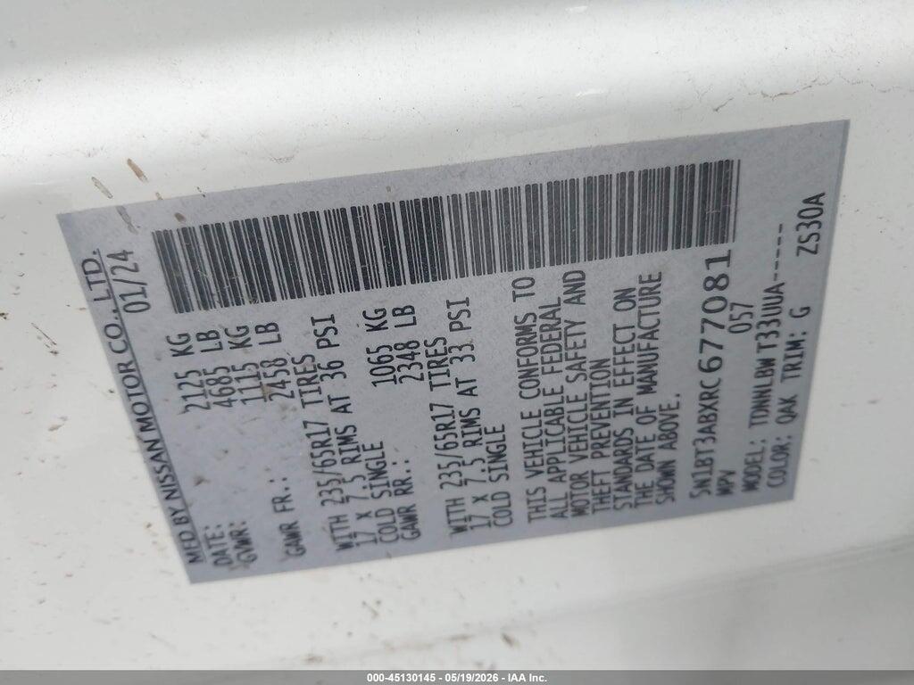 5N1BT3ABXRC677081 2024 NISSAN ROGUE photo no. 9