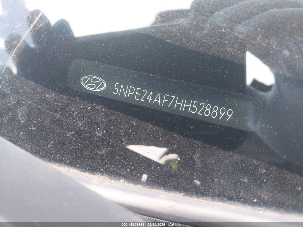 5NPE24AF7HH528899 2017 HYUNDAI SONATA photo no. 9