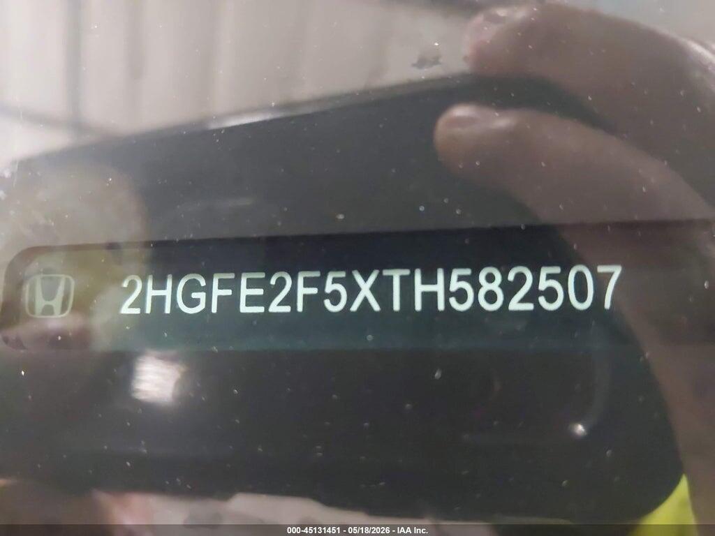 2HGFE2F5XTH582507 2026 HONDA CIVIC photo no. 9