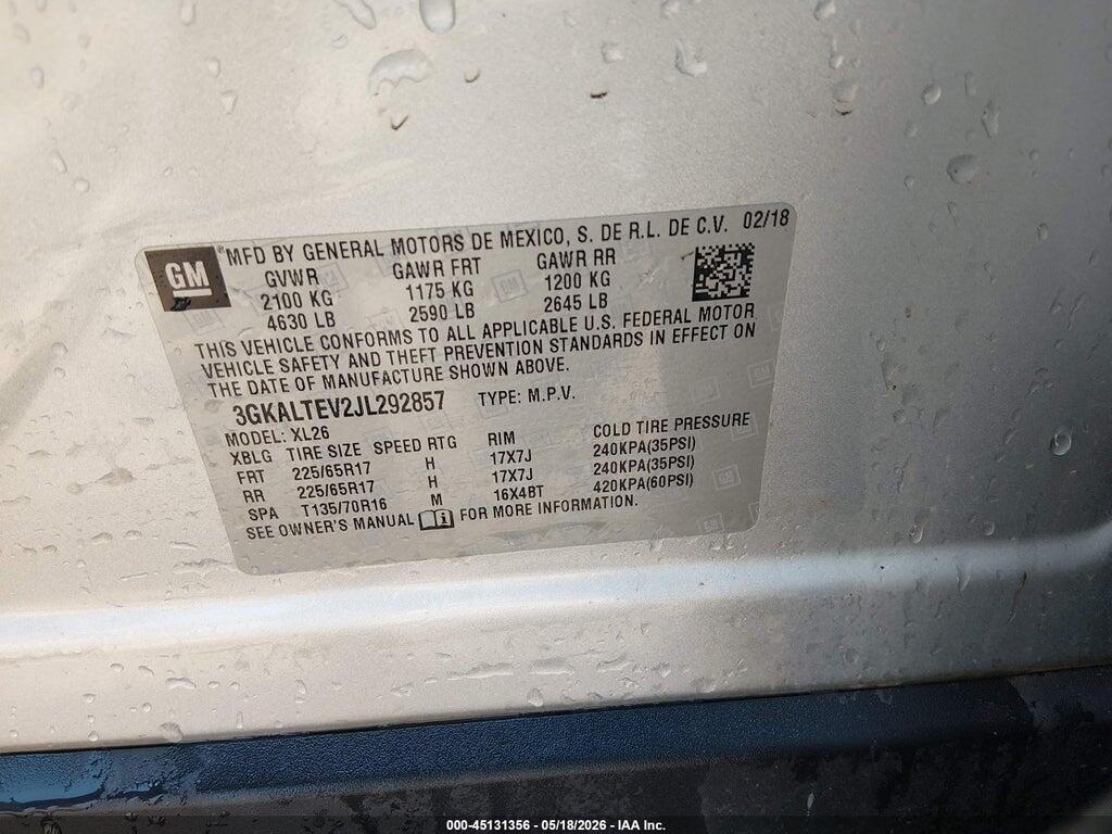 3GKALTEV2JL292857 2018 GMC TERRAIN photo no. 9