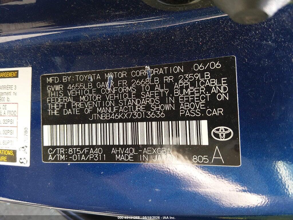 JTNBB46KX73013636 2007 TOYOTA CAMRY HYBRID photo no. 9