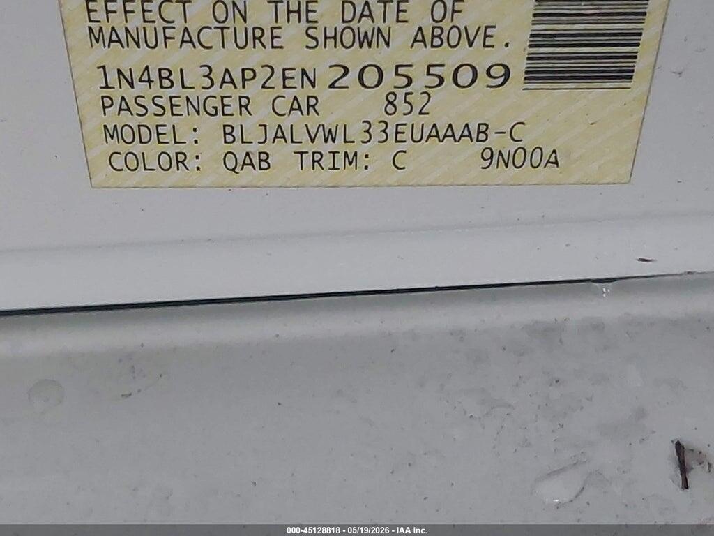 1N4BL3AP2EN205509 2014 NISSAN ALTIMA photo no. 9