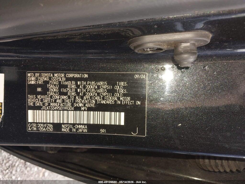 JTLKT334950199304 2005 SCION XB photo no. 9