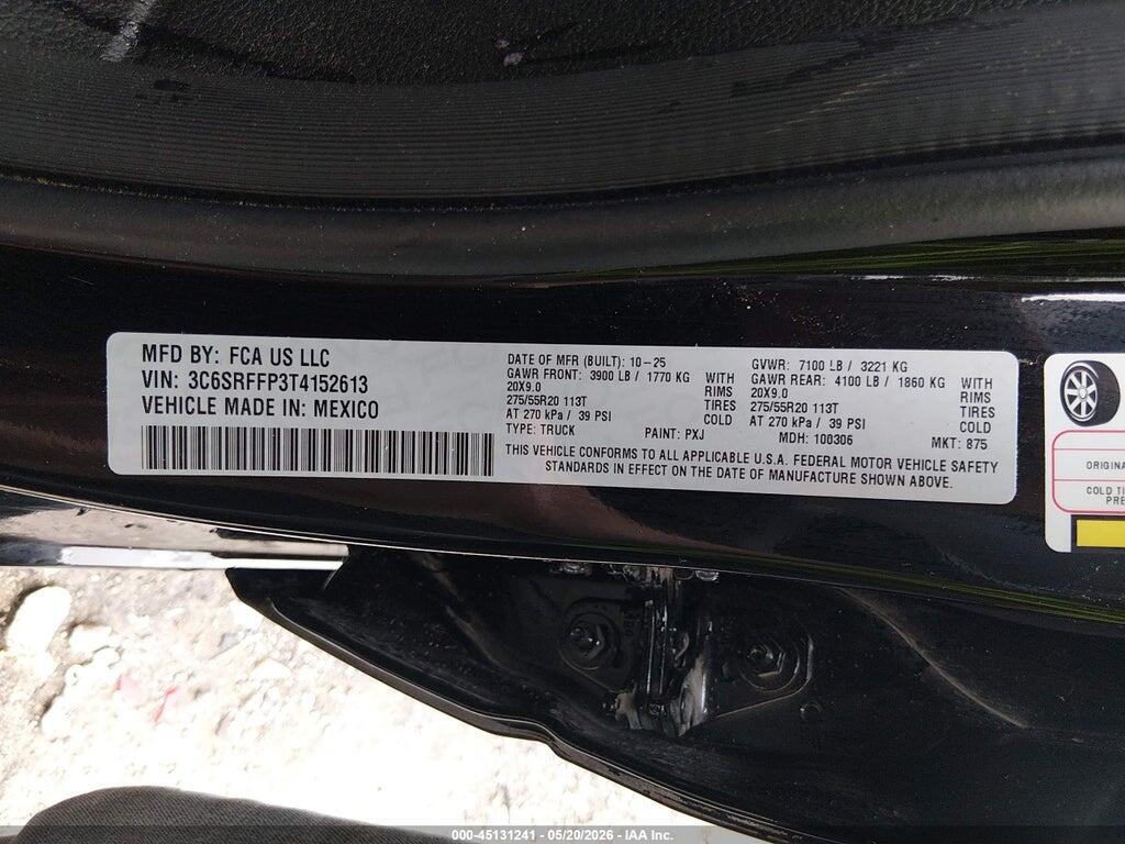 3C6SRFFP3T4152613 2026 RAM 1500 photo no. 9