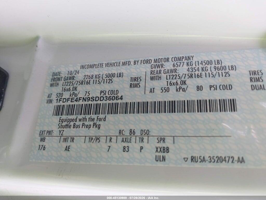 1FDFE4FN9SDD36064 2025 FORD E-450 CUTAWAY photo no. 8