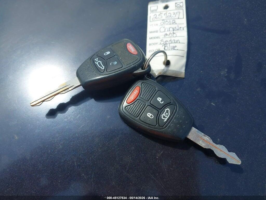 1C3CCBAB4CN257237 2012 CHRYSLER 200 photo no. 11