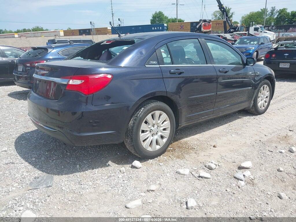 1C3CCBAB4CN257237 2012 CHRYSLER 200 photo no. 4