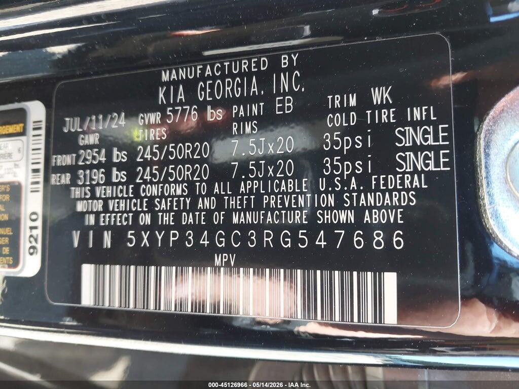 5XYP34GC3RG547686 2024 KIA TELLURIDE photo no. 9