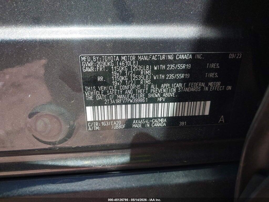 2T3A1RFV7PW399861 2023 TOYOTA RAV4 photo no. 9
