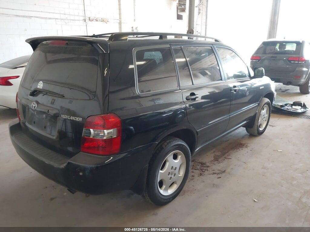 JTEEP21A350120656 2005 TOYOTA HIGHLANDER photo no. 4