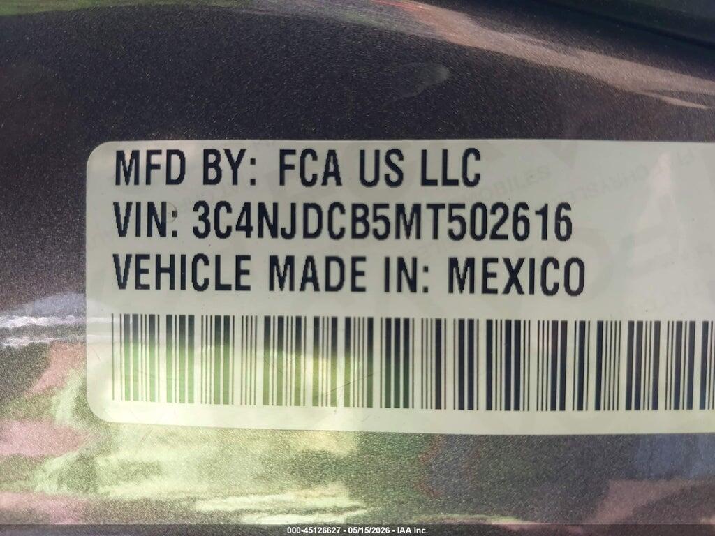 3C4NJDCB5MT502616 2021 JEEP COMPASS photo no. 9