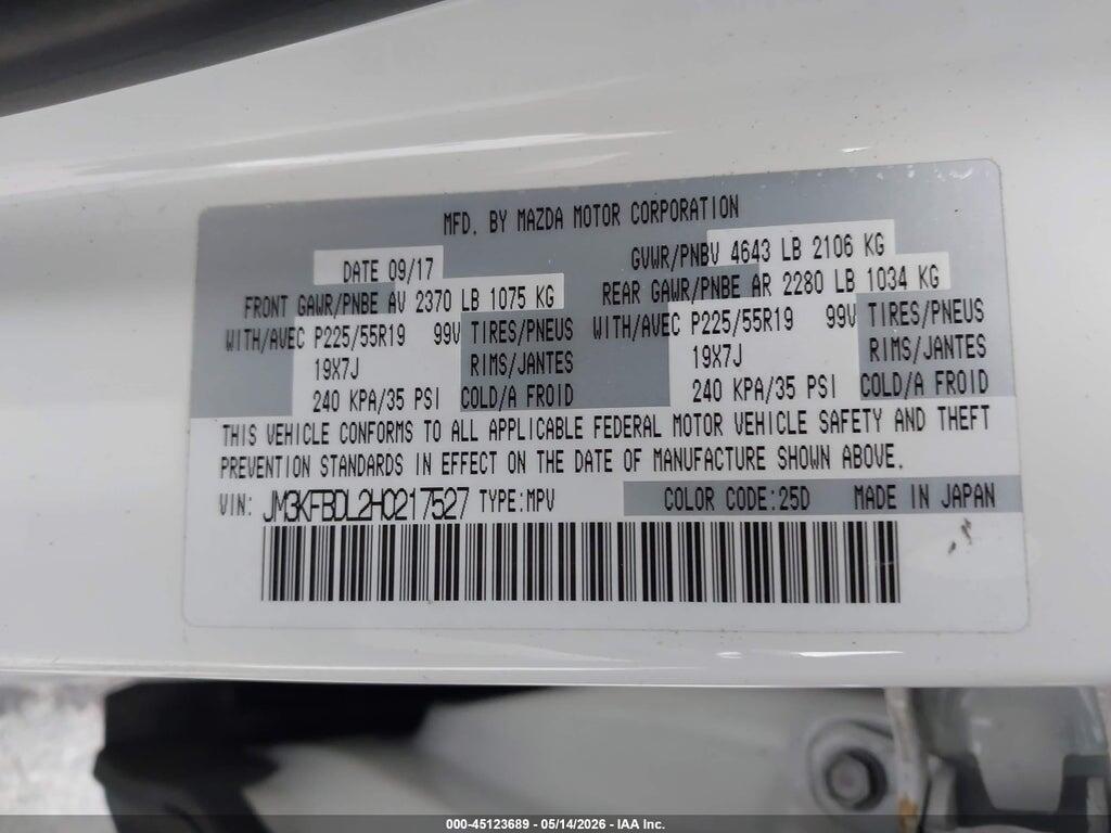 JM3KFBDL2H0217527 2017 MAZDA CX-5 photo no. 9