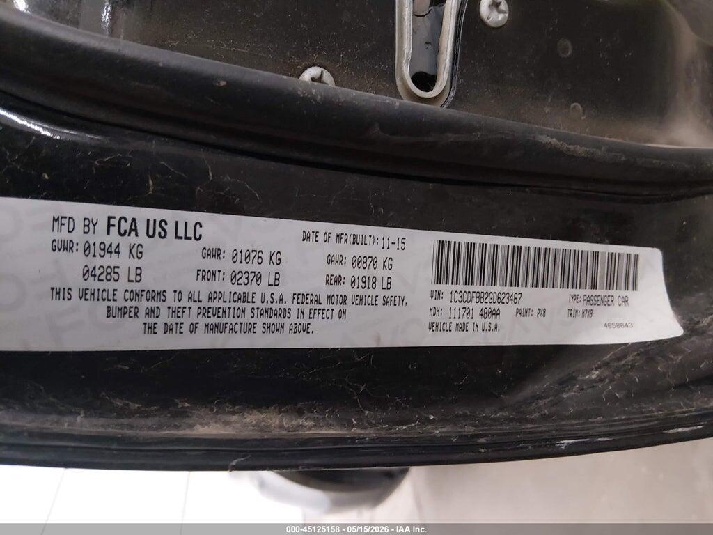 1C3CDFBB2GD623467 2016 DODGE DART photo no. 9