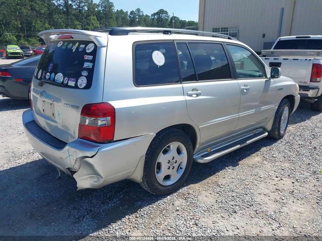 JTEDP21A850076536 2005 TOYOTA HIGHLANDER photo no. 4