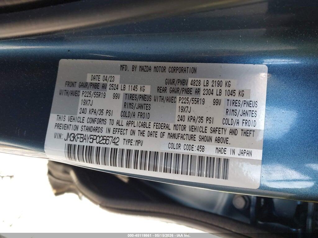 JM3KFBAY5P0256742 2023 MAZDA CX-5 photo no. 9