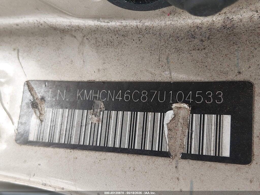 KMHCN46C87U104533 2007 HYUNDAI ACCENT photo no. 9