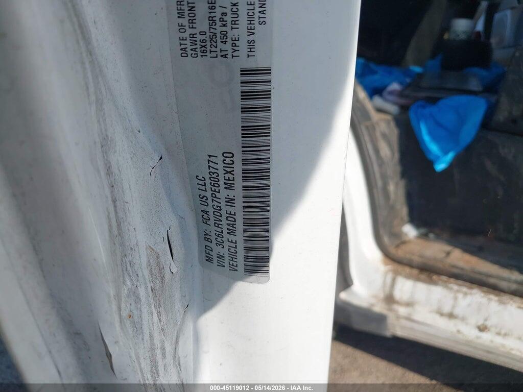 3C6LRVDG7PE603771 2023 RAM PROMASTER 2500 photo no. 9