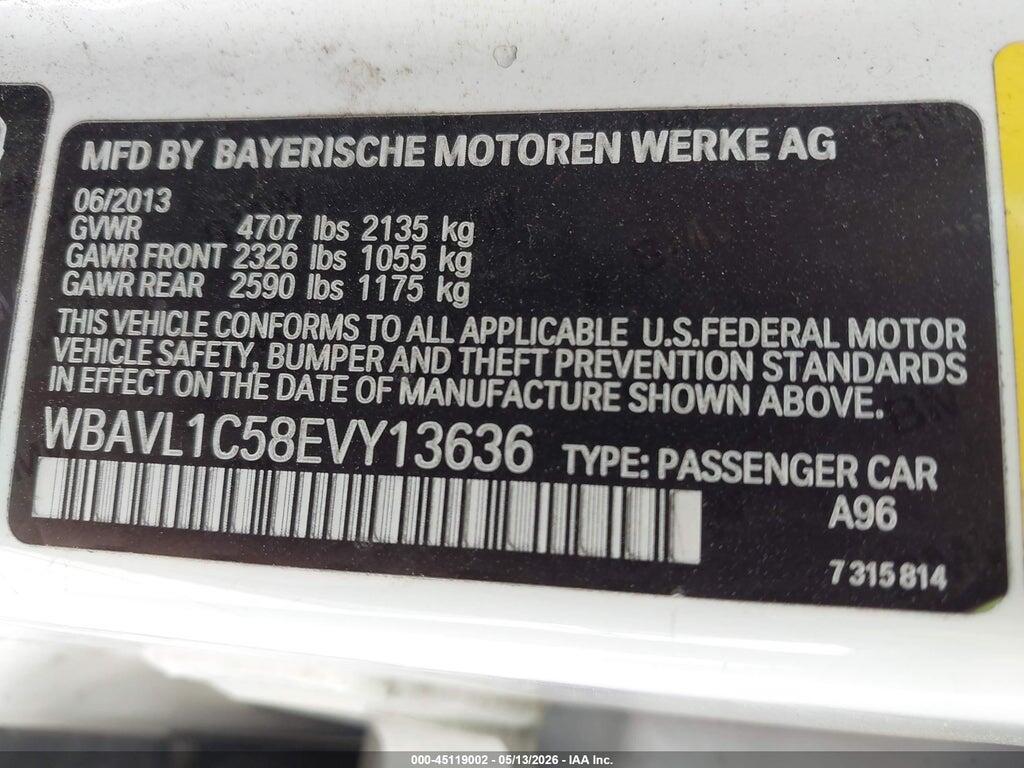 WBAVL1C58EVY13636 2014 BMW X1 photo no. 9