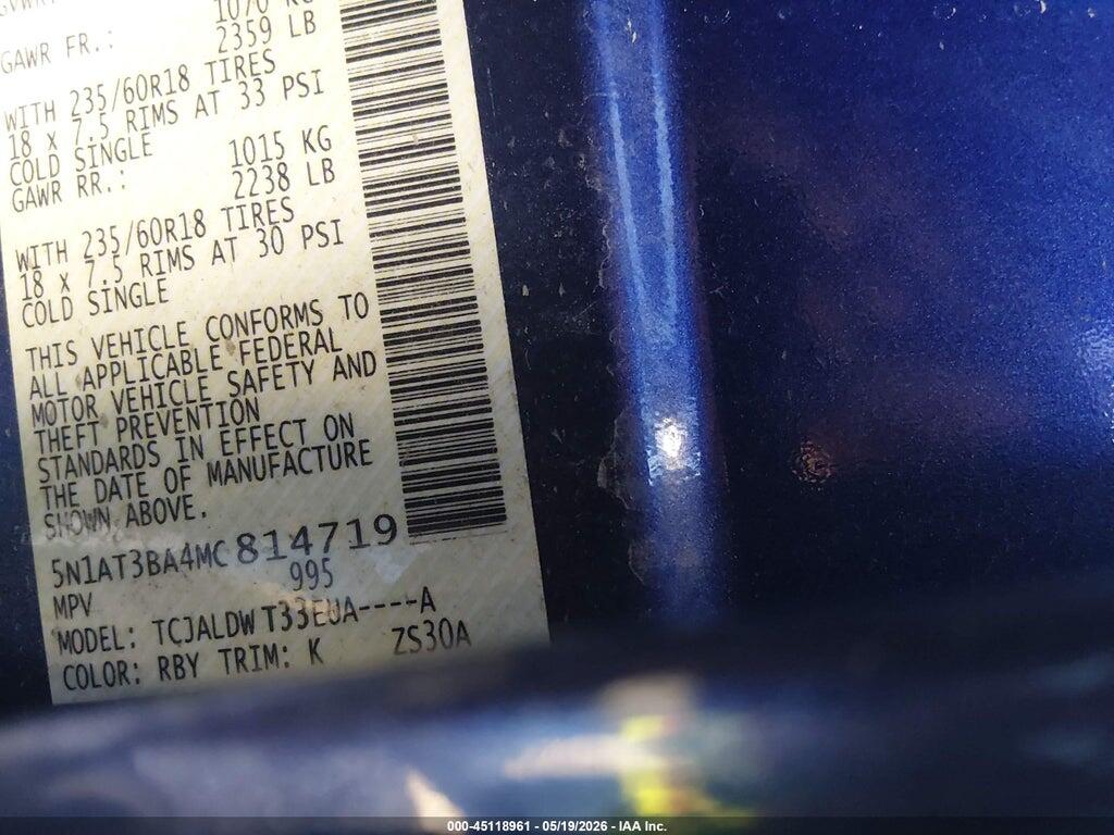 5N1AT3BA4MC814719 2021 NISSAN ROGUE photo no. 9