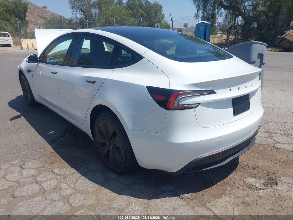 5YJ3E1EA6TF174196 2026 TESLA MODEL 3 photo no. 3