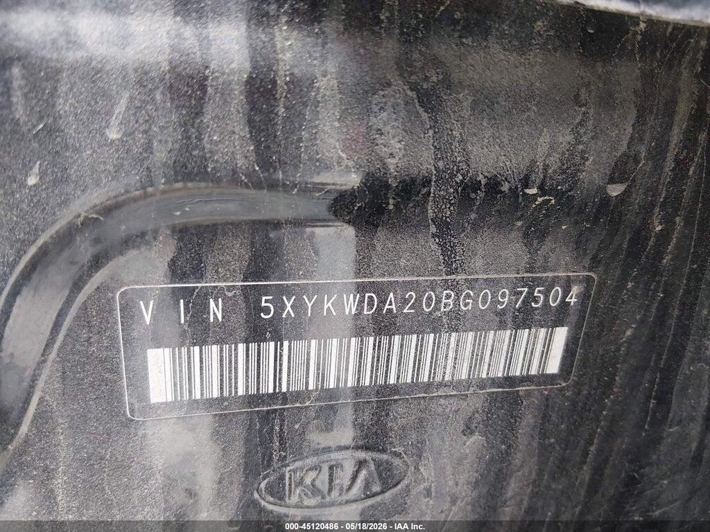 5XYKWDA20BG097504 2011 KIA SORENTO photo no. 9