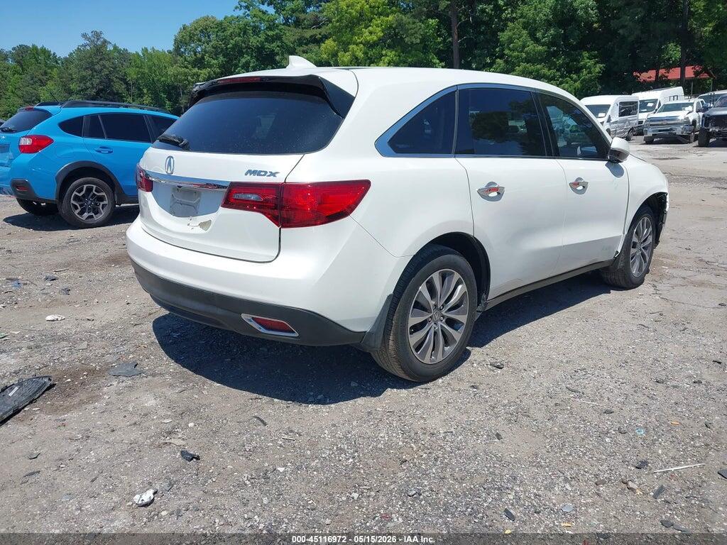 5FRYD3H49FB010907 2015 ACURA MDX photo no. 4