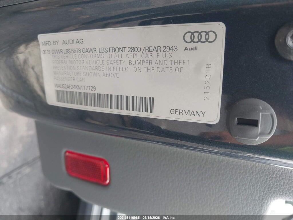 WAUS2AF24KN117729 2019 AUDI A7 photo no. 9