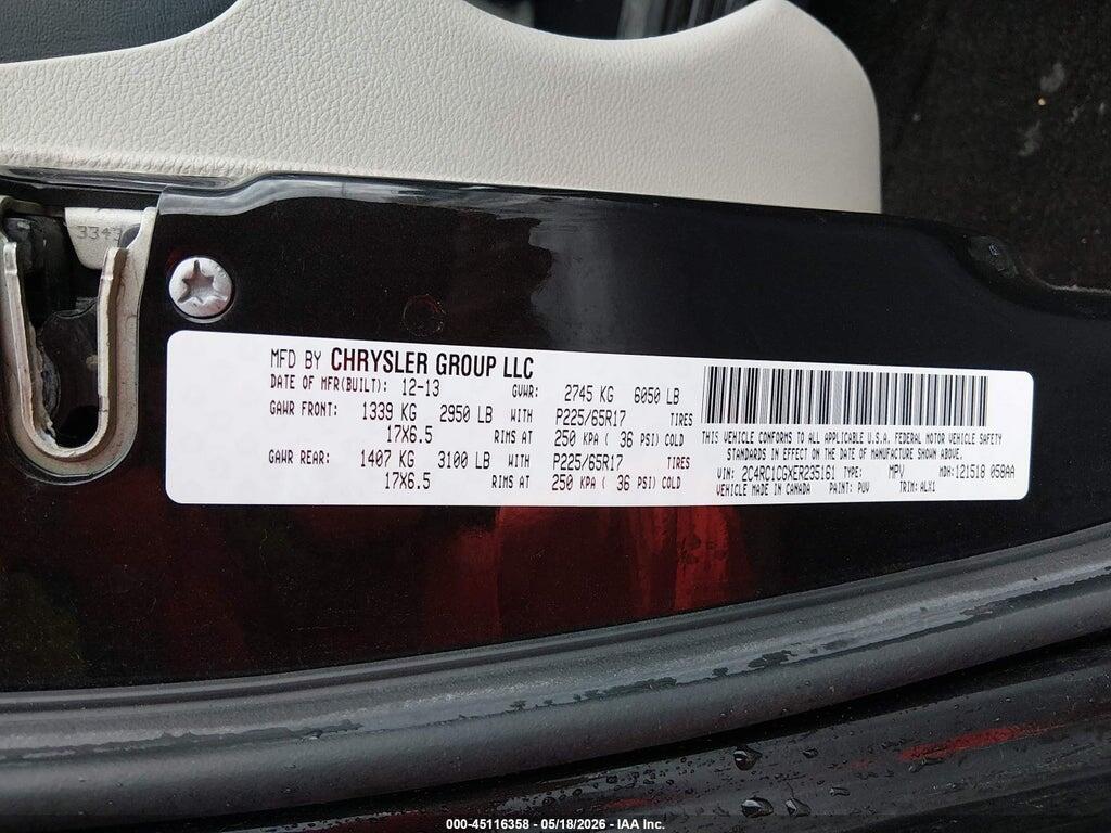 2C4RC1CGXER235161 2014 CHRYSLER TOWN & COUNTRY photo no. 9