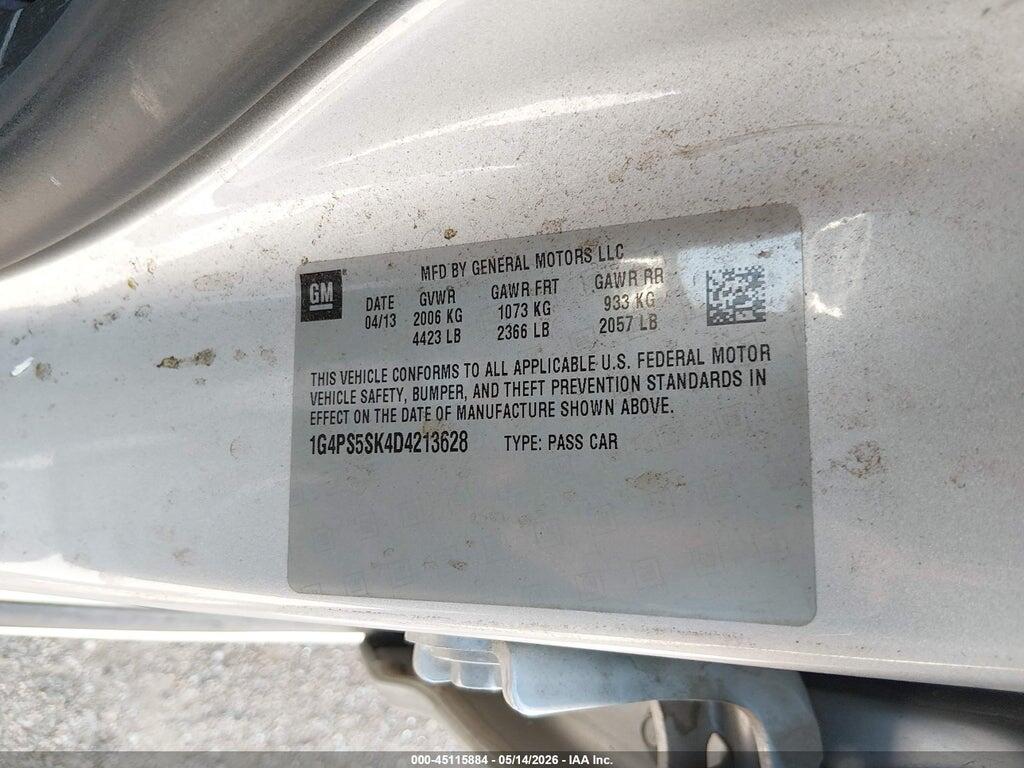 1G4PS5SK4D4213628 2013 BUICK VERANO photo no. 9
