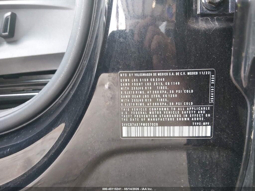 3VVCB7AX1PM037028 2023 VOLKSWAGEN TIGUAN photo no. 9