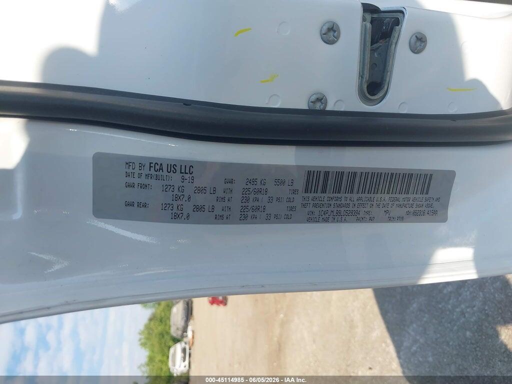 1C4PJMLB9LD529394 2020 JEEP CHEROKEE photo no. 9