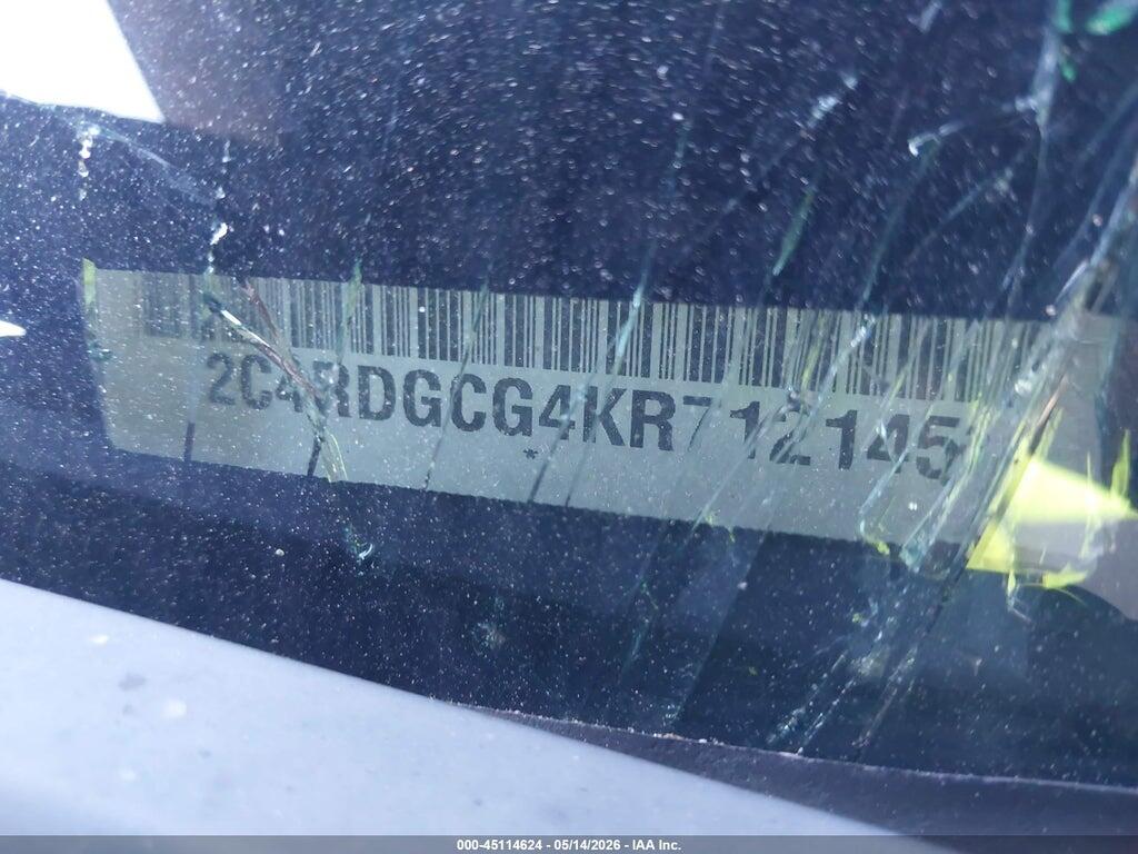 2C4RDGCG4KR712145 2019 DODGE GRAND CARAVAN photo no. 9