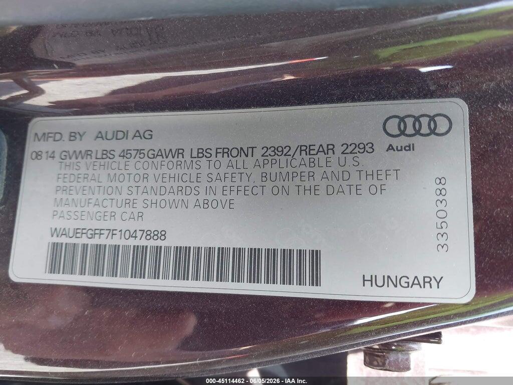 WAUEFGFF7F1047888 2015 AUDI A3 photo no. 9