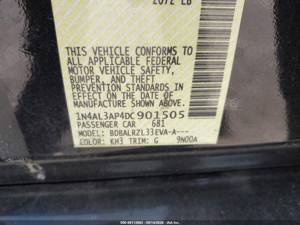 1N4AL3AP4DC901505 2013 NISSAN ALTIMA photo no. 9