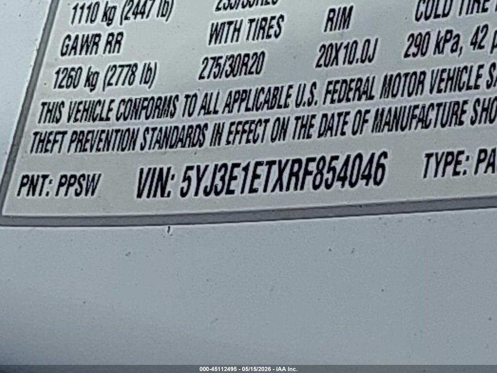 5YJ3E1ETXRF854046 2024 TESLA MODEL 3 photo no. 9