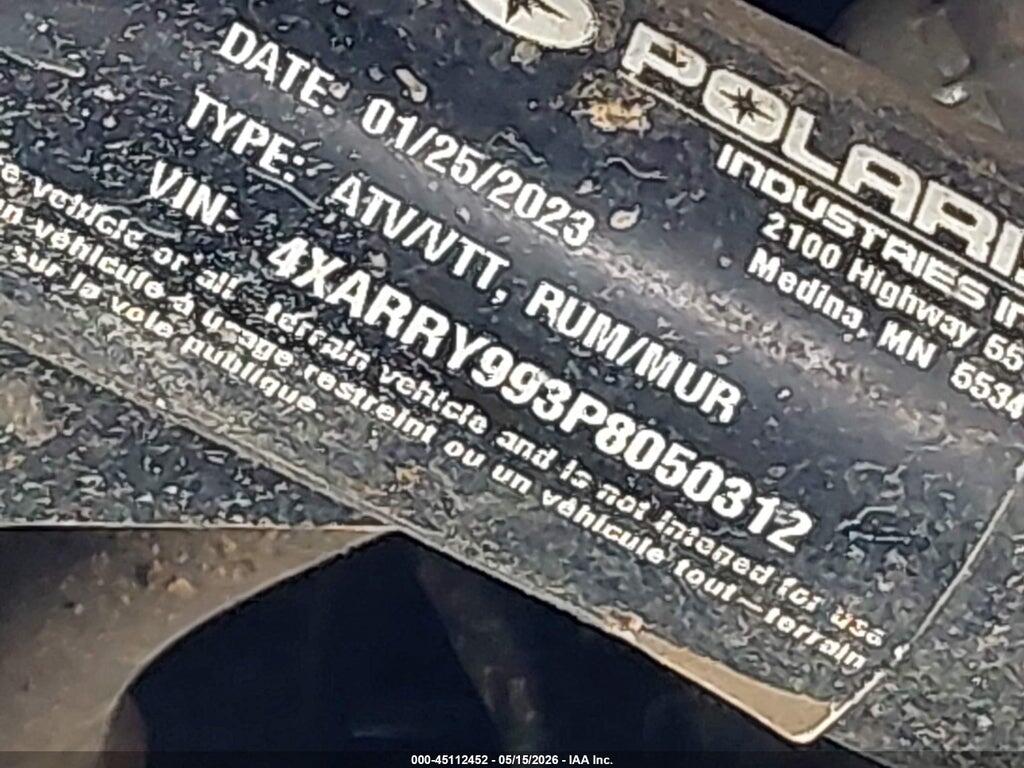 4XARRY993P8050312 2023 POLARIS RANGER photo no. 10
