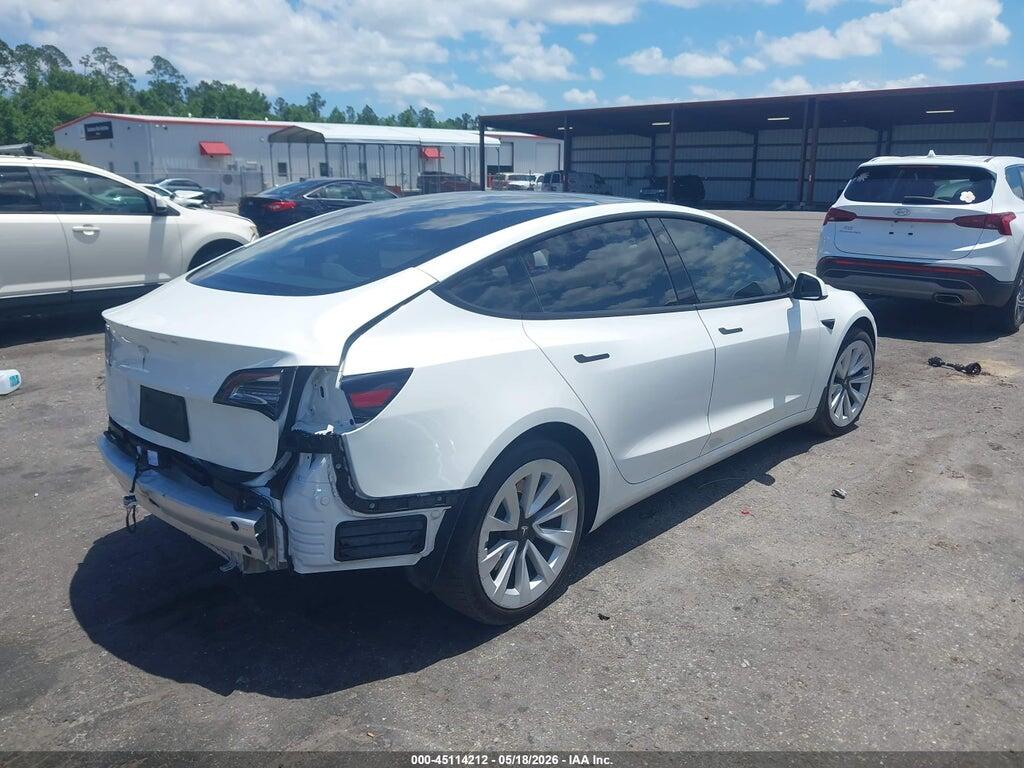 5YJ3E1EA8MF045569 2021 TESLA MODEL 3 photo no. 4